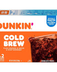 Dunkin Cold Brew Ground Coffee Packs 846 Ounces Pack of 6