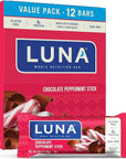 LUNA Bar - Chocolate Peppermint Stick - 1.69 oz. (12 Pack)