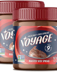 VOYAGE FOODS Hazelnut Free Spread  Safe for Schools NonGMO Gluten Free Vegan  13oz jar Pack of 2