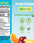 good2grow Organic Low Sugar Fruit Fusion Juice 24pack of 6Ounce BPAFree Juice Bottles NonGMO and USDA Certified Organic with 75 Less Sugar SPILL PROOF TOPS NOT INCLUDED Pack of 24