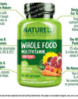 NATURELO Whole Food Multivitamin for Teens - Vitamins and Minerals for Teenage Boys and Girls - Supplement for Active Kids - with Organic Whole Foods - Non-GMO - Vegan & Vegetarian - 60 Capsules