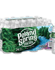 Poland Spring Brand 100 Natural Spring Water 169 oz Plastic Bottles Pack of 24