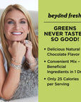 Beyond Fresh Organic Greens Organic Fruits and Vegetables Organic Super Foods USDA Organic Whole Foods Chocolate Flavor 1058 Ounce N12557