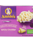 AnnieS Homegrown Mac Cheese White Cheddar 4 Pack 804 Ounce