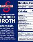 Swanson Natural Goodness 33% Less Sodium Chicken Broth, 32 oz Carton