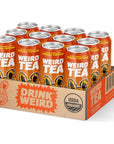 Drink Weird Organic White Peach Oolong Tea  Functional Beverage Organic GlutenFree Vegan Refreshing Natural Caffeine Amazing Antioxidants Clean Energy Alternative Drink16 Fl Oz Pack of 12