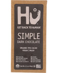 HU Organic Simple Dark Chocolate Bar Gluten Free Dairy Free 21 Ounces Pack Of 12