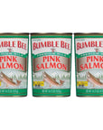 Bumble Bee Salmon Pink Canned 1475Ounce Cans Pack of 3 with Bay Area Marketplace Napkins