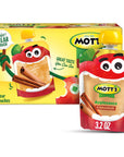 Motts Cinnamon Applesauce 32 oz clear pouches 12 count