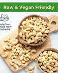 Sincerely Nuts  Raw Cashews Whole and Unsalted  Healthy Snack Source of Protein  Keto and Paleo Friendly Gourmet Quality Vegan  Cashew Nuts 5LB Bag