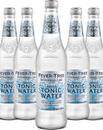 Fever Tree Light Indian Tonic Water  Premium Quality Mixer and Soda  Refreshing Beverage for Cocktails  Mocktails 500ml Bottle  Pack of 5