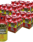 Global Brands ENERGY 2000 Energy Shot  Berry Flavor  2 oz  48 Count  SugarFree Zero Calories  Zero Carbs  220 mg Caffeinated Energy Shot