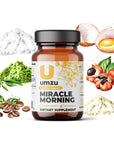 UMZU Miracle Morning - Natural Energy Supplement - Support Focus, Productivity & Cognitive Performance, Caffeine & Teacrine, Boost Energy, Mood, & Cognitive Performance - (30 Day Supply 30 Capsules)