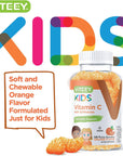 Vitamin C Gummies with Echinacea Formulated for Kids [Immune Support Booster] Herbal Dietary Vitamin Supplements, Vegan, Pectin Based, Gelatin Free, Gluten Free, Non GMO, Orange Flavor Chewable Gummy…