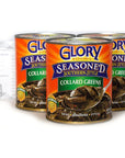 Glory Seasoned Southern Style Collard Greens 27oz 3 Pack with a JFS Recipe Card