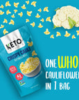 Cauliflower Chips Keto bites cauliflower thins Variety Pack 4 Pack healthy vegetable chips & crisps gluten free cauliflower bites snacks, ketogenic diet friendly, mediterranean, vegan, paleo