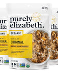 Purely Elizabeth Organic Original, Ancient Grain Granola, Gluten-Free, Non-GMO (3 Ct, 12oz Bags)