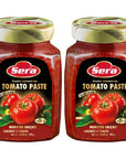 Sera Double Concentrate Tomato Paste 247 oz 2 PACK  100 All Natural  No Additives  No Preservatives  Perfect For Pizza Soup Stews Tikka Masala Shakshouka