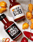 Only Crack Sauce Habanero Hot Sauce Extra Spicy - Organic Agave Nectar, No Artificial Flavor, and Gluten-Free Habanero Hot Sauce - Good as a Dipping Sauce, Marinade, and Food Condiments