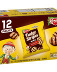 Keebler On-The-Go Fudge Stripes Cookies, 12 Count (Pack of 1)