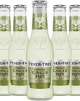 Fever Tree Premium Ginger Beer  Premium Quality Mixer and Soda  Refreshing Beverage for Cocktails  Mocktails 200ml Bottle  Pack of 5