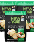 New York Style Garlic Bagel Crisps, 7.2 oz (Pack of 3)