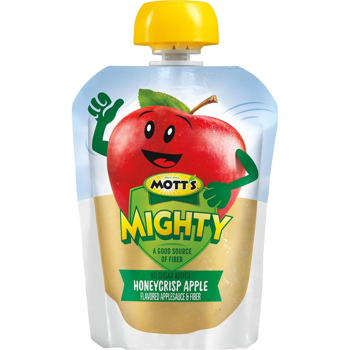 Motts Mighty Honeycrisp Apple Applesauce 32 Oz Clear Pouches 48 Count 4 Packs Of 12 No Sugar Added Good Source Of Fiber Supports A Healthy Digestive System Glutenfree Kosher