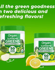 Orgain Supreme Greens Powder with 25 Organic Greens 50 Superfoods 1 Billion Probiotics and Adaptogens Vegan Greens for Gut Health and Immune Support 15 Servings of Fruit and Veggies Green Apple