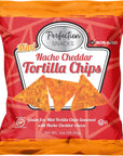 Perfection Snacks Gluten Free Mini Tortilla Chips (Nacho Cheddar, 1oz / 20ct)