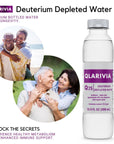 QLARIVIA Deuterium Depleted Water Bottle  Q25 Pack of 6  Premium Bottled Water for Longevity Enhanced Hydration and Immune Support  25 ppm 169 Fl Oz