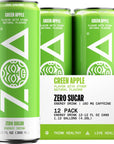 ZOA Zero Sugar Energy Drinks Green Apple  Sugar Free with Electrolytes Healthy Vitamin C Amino Acids Essential BVitamins and Caffeine from Green Tea  12 Fl Oz 12Pack