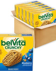 belVita Blueberry Breakfast Biscuits, 30 Total Packs, 5 Count(Pack of 6)