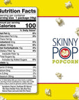 SkinnyPop Popcorn White Cheddar Snack Packs, Halloween Snacks for Kids, 0.65 Oz, 6 Count