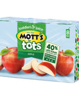 Motts For Tots Apple 675 Fl Oz Boxes 32 Count 4 Packs Of 8 Juice With Purified Water Good Source Of Vitamin C 40 Less Sugar Than 100 Apple Juice No Artificial Sweeteners