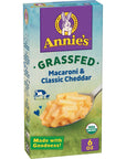 Annies Organic Macaroni and Cheese Classic Mild Cheddar Grassfed 6 oz