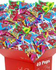 Ring Pop Hard Candy  Individually Wrapped Wearable Lollipop Suckers Snack Assorted Flavors  Birthday Party Pinata Stuffer Gift Deco Kids Prize Goodies Box 40 Pops