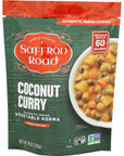 Saffron Road Coconut Curry Meal Pouch 10 oz  Vegetarian Gluten Free Non GMO Halal Kosher