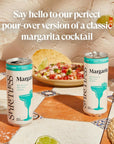 SPIRITLESS Margarita  NonAlcoholic PourOver Cans 5 Pack  Ready to Drink or Mocktail  Cocktail Mixer  NonGMO  Vegan  60 Calories  845 Fl Oz Cans