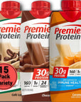 Grab  Go Protein Party Premier Protein Shake Sampler Caramel Cafe Latte Chocolate  5 of Each Flavor 15 Total