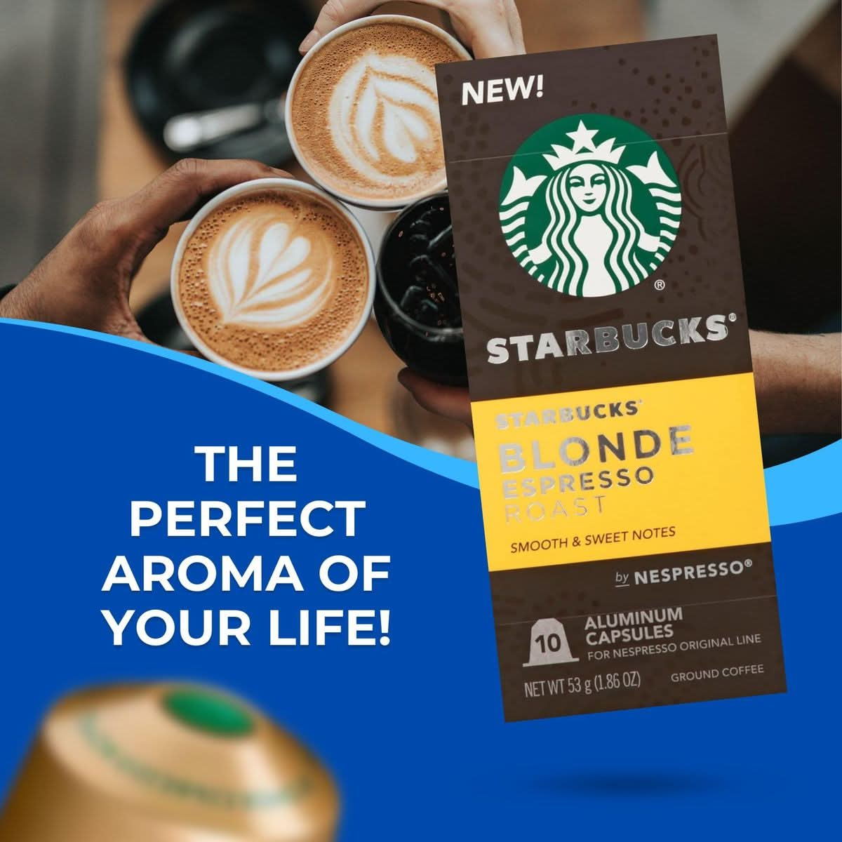 Blonde Espresso Roast Bundle by Prendere Includes One186 Oz of Blonde Pods Plus Prendere Exclusive Sugar Pack Enjoy 10 Sweet  Smooth Espresso Pods in One Box