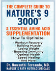 Nature's 9 3000 Essential Amino Acids Supplement, Best EAA Amino Acid Complex All 9 Essential Amino Acid Pills, Vegan Aminos 90 Pill 1 Gram Per Tablet