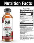 Bai Iced Tea Rio Raspberry Antioxidant Infused Supertea Crafted with Real Tea Black Tea White Tea 18 Fl Oz Pack of 12