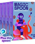 Magic Spoon Cereal  Blueberry Muffin 4Pack of Cereal and Spoon  Keto  Low Carb Lifestyles Gluten  Grain Free High Protein 0g Sugar