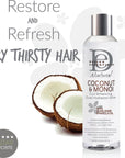 DESIGN ESSENTIALS Curl Enhancing Dual Hydration Milk With Sunflower  Marula Oil  Coconut  Monoi Collection  8 Oz