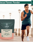 Lily of the Valley Hibiscus Flower Powder  Ground Hibiscus Sabdariffa Ideal for Cooking Baking Tea Smoothie  Vegan  GlutenFree  Packed in Resealable Pouch 4oz 113g Package May Vary