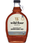 WildFour Bourbon Barrel Aged Organic Maple Syrup 100 Pure Gluten Free Vegan Maple Syrup with No Artificial Flavors 237 ml 8oz