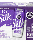 Silk ShelfStable Soy Milk Singles Very Vanilla DairyFree Vegan NonGMO Project Verified 8 oz 6 Pack