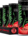 Green Sour Cherry No added Sugar 10 Real Sour Cherry Juice 20 Calories per can Naturally Sweetened with 100 Stevia Leaf Extract Carbonated Soda 12 Fl Oz each can  Pack of 12