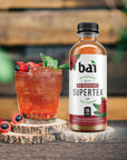 Bai Iced Tea Rio Raspberry Antioxidant Infused Supertea Crafted with Real Tea Black Tea White Tea 18 Fl Oz Pack of 12