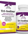 Terry Naturally Tri-Iodine 25 mg - 25000 mcg Iodine, 60 Vegan Capsules - Supports Hormone Balance, Promotes Breast & Prostate Health - Non-GMO, Gluten-Free, Kosher - 60 Servings